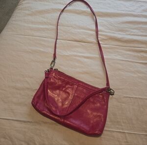 HOBO Fuchsia Leather Crossbody Bag